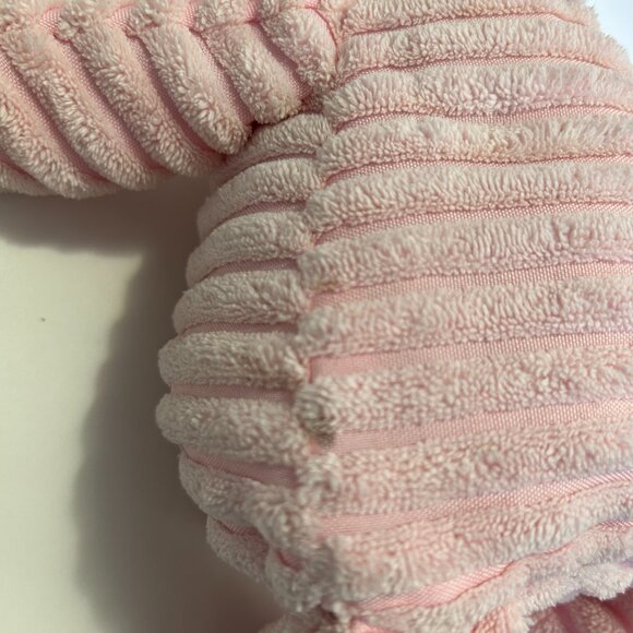 Unipak Kordy Pink Pig Plush Stuffed Animal Toy 14" wide wale corduroy - Picture 4 of 11